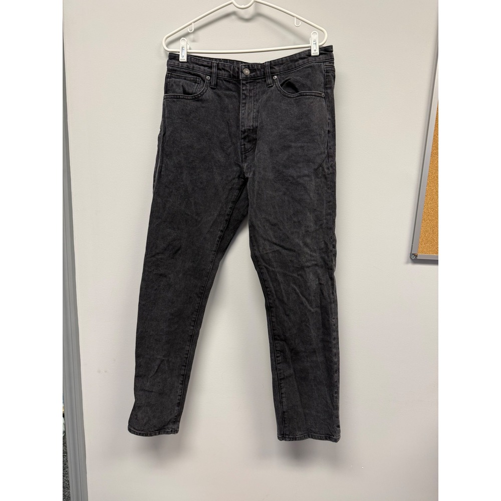 Katin Ren 57 Classic Straight Leg Jeans Mens 33x32 Washed Black Denim Pants